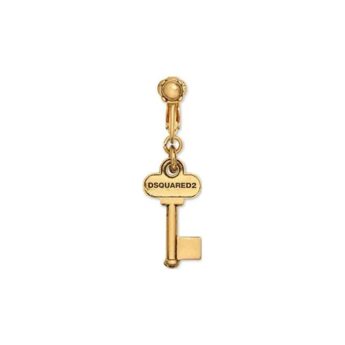 DSQUARED 2 Олово Brass Earrings Мужской Золотой