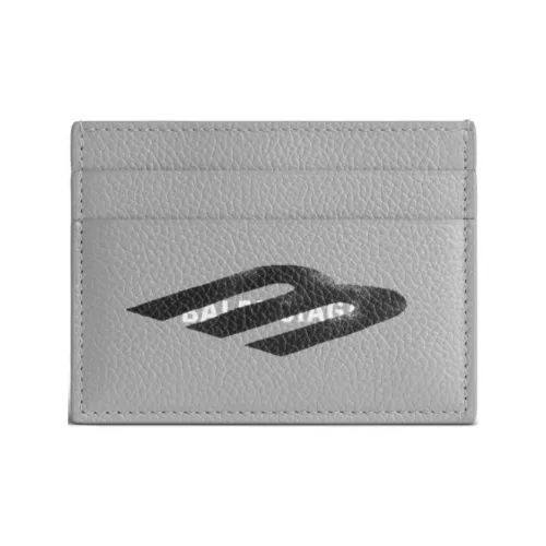 Balenciaga Cash Grained Телячья кожа Держатель для карт Мужской Серый