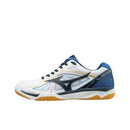 Mizuno Wave Rider 25 Амортизаторы Шок-абсорбирующие Устойчивые к истиранию Низкий Топ Кроссовки для тренировок Унисекс Белый Синий