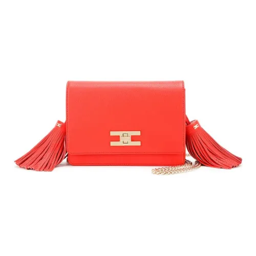 Elisabetta Franchi Кожа Сумка через плечо Сумка на плечо Женская Patent Красный