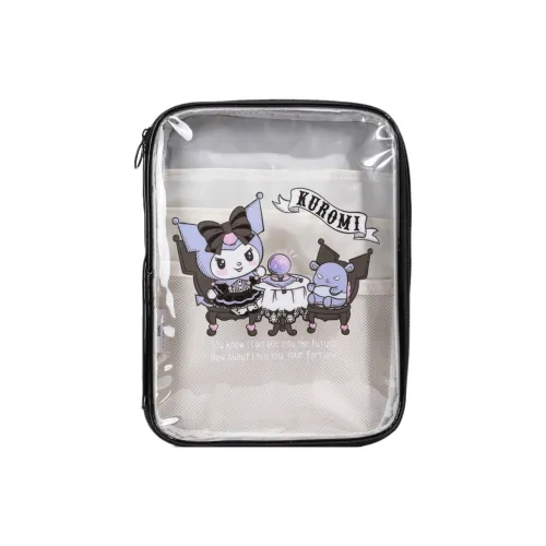 Sanrio Kulomi ПВХ Поливинилхлорид Путешествие Сумка для хранения Женская Черная