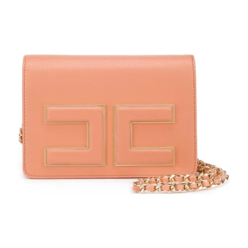 Elisabetta Franchi Акриловые сумки через плечо сумка на плечо женская старый розовый