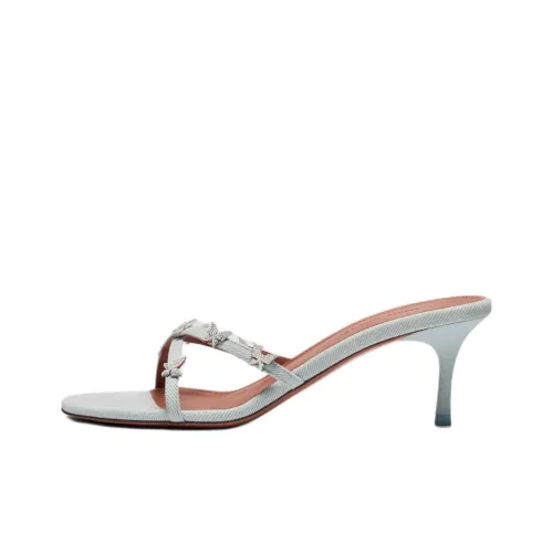 AMINA MUADDI Слипоны 6 см Женские Синие