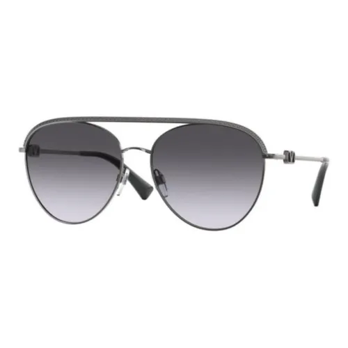 Valentino OVAL SUNGLASSES Женские Черный
