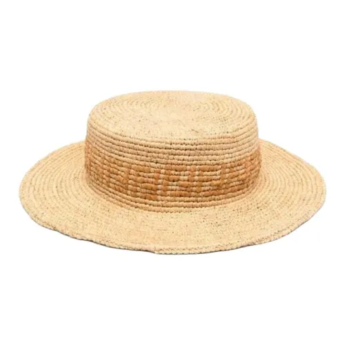 FENDI Рафия Детские шляпы с защитой от солнца коричневые