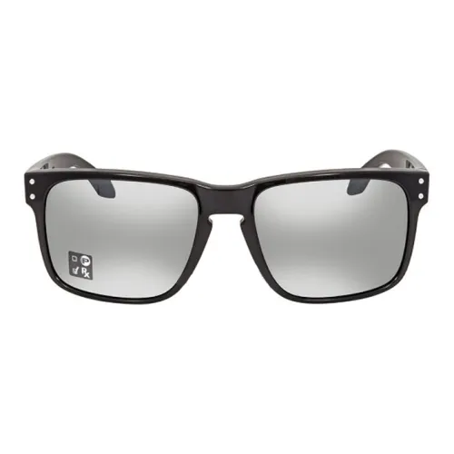 Oakley Plastic Rectangular Sunglasses Men's Black