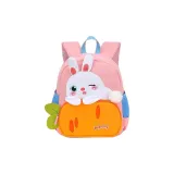 Розовый лежащий кролик, большой размер