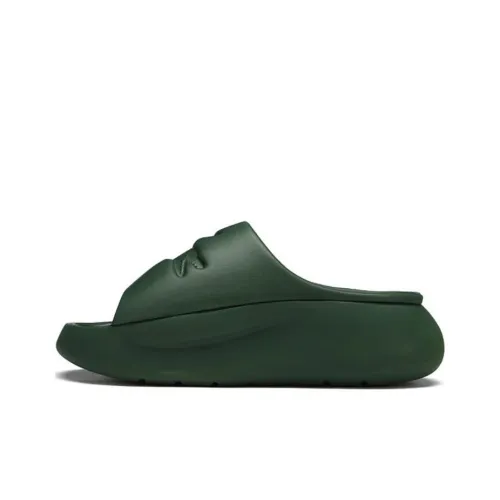 Слипоны LACOSTE, зеленые, мужские