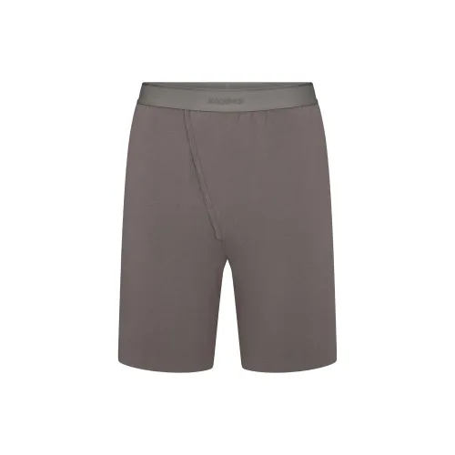 SKIMS Джерси Сон MENS Короткий Пижамные брюки Мужской Промытый Металлический Моющийся Бронза
