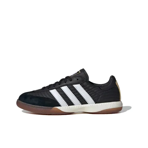 Adidas Originals x NTS Radio SAMBA MN Устойчивый к истиранию низкий топ Немецкая армейская обувь Унисекс Черный Белый