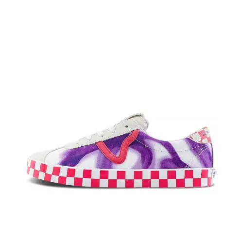 Vans Скейтборд Кроссовки Низкие Белые/Фиолетовые Унисекс