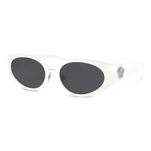 VERSACE Металл OVAL SUNGLASSES Женские Белые
