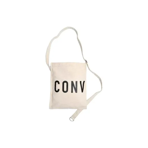 Конверс Хлопок And Холст Тоут Сумка Сумка для покупок Сумка через плечо Сумка на плечо Стандартная Унисекс Серый Белый