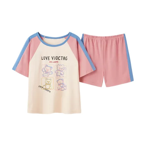 Lanza Pajama Комплект Женский Colorful Bear