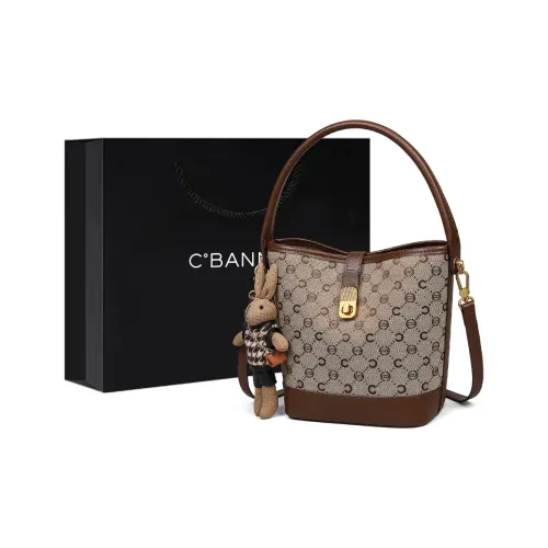 C°BANNER Ткань Синтетическая кожа Одно плечо Через плечо Сумка Сумка-ведро Обычный Женский Хаки