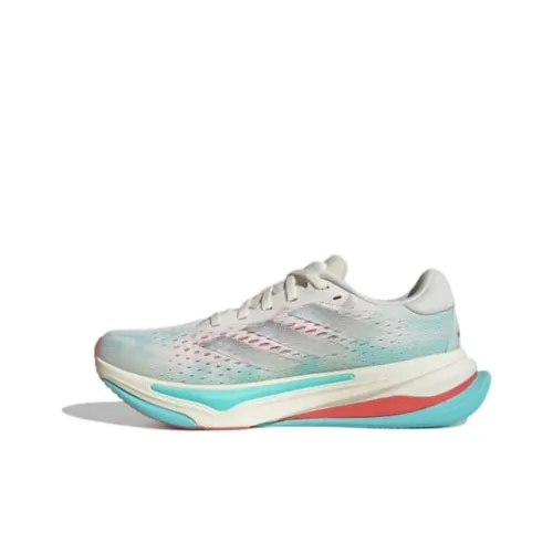 Adidas Supernova Prima Противоскользящие Устойчивые к истиранию Низкие Беговые кроссовки Унисекс Серый Серебряный Синий