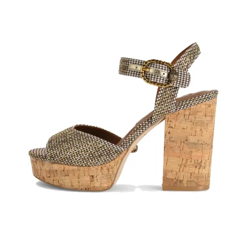 Kurt Geiger London MAYFAIR Пробка One Ремешок Сандалии 10,5 см Женские Золотые