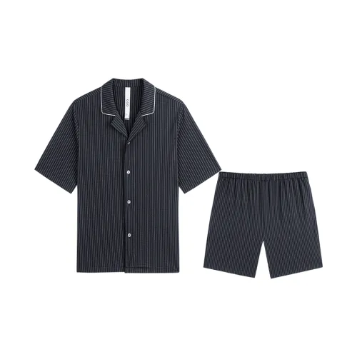 GXG Пижамный комплект Мужской Черный Белый Полосы