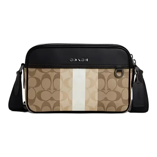 COACH Graham Искусственная кожа с коровьей кожей Сумка через плечо Мужская Многоцветная