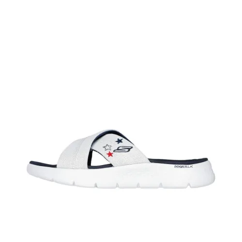 Skechers GO WALK Fle Слипоны Женские Белые