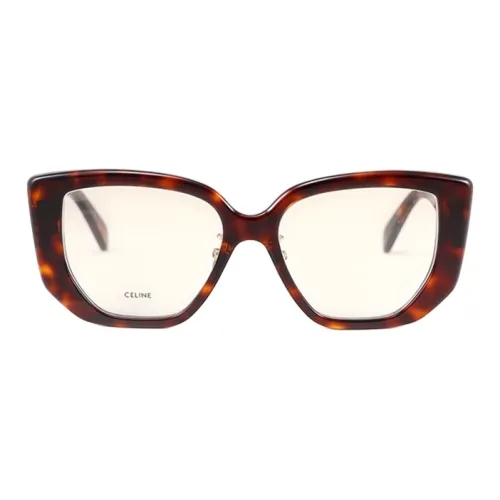 Celine Нерегулярная форма Оправы для очков Унисекс Черепаховый
