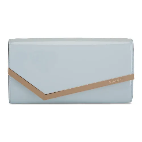 Jimmy Choo Лакированная кожа Клатч Женские Ледяной синий