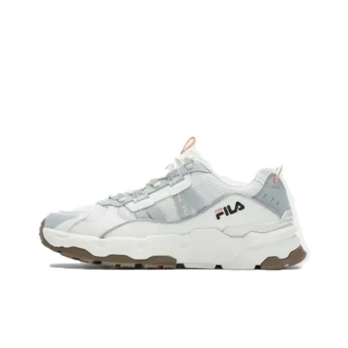 FILA Trek Толстоподошвенные кроссовки Low Топ Белый агат Серый/Снег Мужской