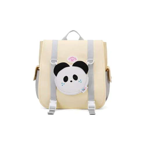 VANWALK Нейлон Рюкзак Стандартный Женский Черный Кремовый