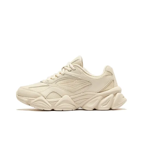 Эрке Япония Рассвет 2 Устойчивый к истиранию Дышащий Низкий Топ Повседневный Женские Березовая древесина Серый яйцо-ног