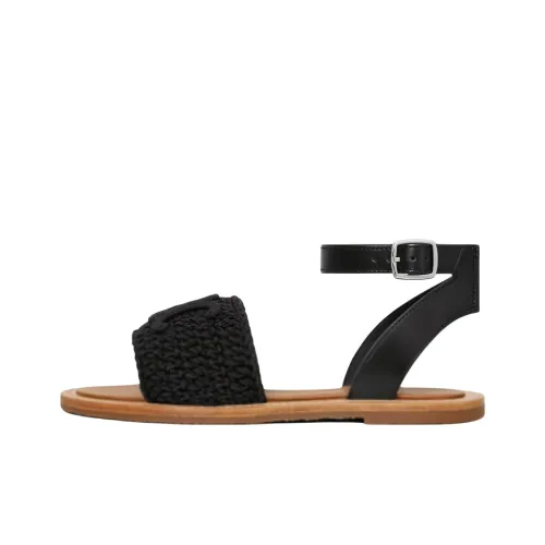 CELINE Triomphe One Ремешок Сандалии 1,5 см Женские Черные