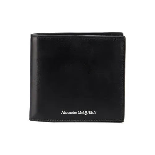 Alexander McQueen Кошелек из коровьей кожи Мужской Черный