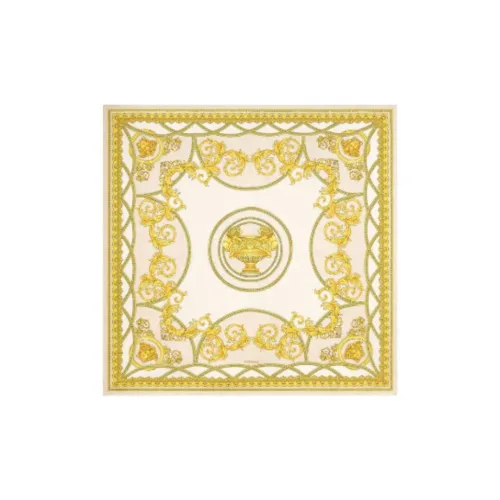 VERSACE Тутовый шелк Женские шелковые шарфы Золотой