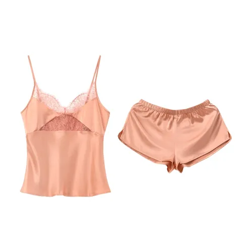 Комплект пижам из шелка Silk Boundary женский резина красный