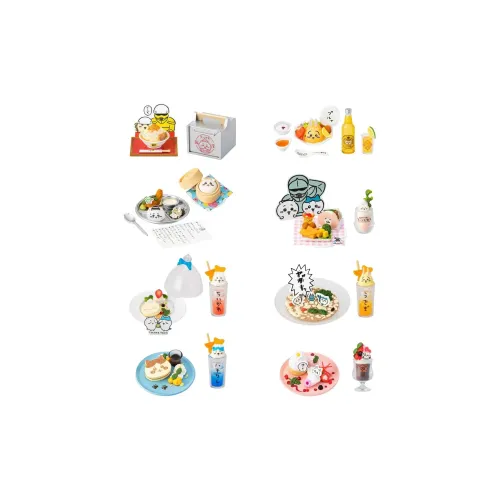 CHiiKAWA Китайский ресторан Миниатюрная еда Играть Слепые коробки Один Mystery коробка Целая коробка 8 шт
