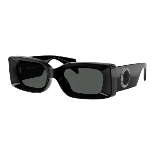 VERSACE Вакуумно-формованные Квадратные Солнцезащитные очки Женские Черные