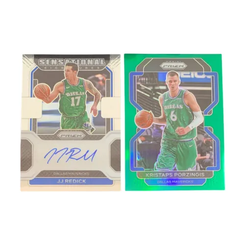 PANINI JJ Redick PorziņģIS 2021 22 Prizm Mavericks Фирменный Зеленый Fold Игрок Карта Карта Товар Access