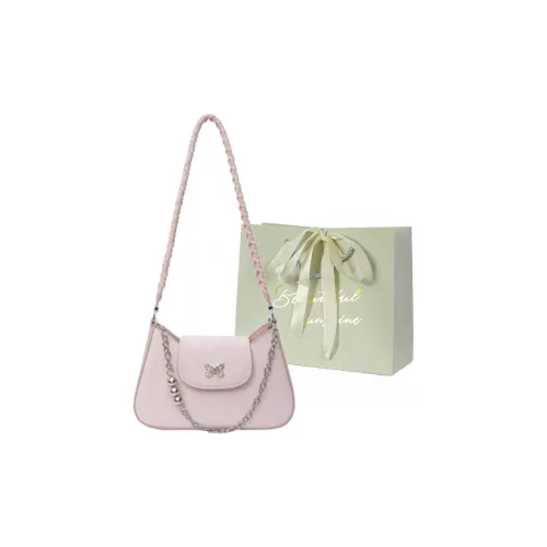 JIANGLIDA ПУ (полиуретан) Сумка через плечо Женская Черный Экрю Серебряный Розовый