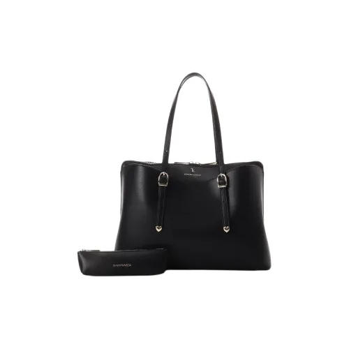 SAMANTHA THAVASA Сумка Tote из синтетической кожи сумка для покупок сумка через плечо сумка для женщин черная