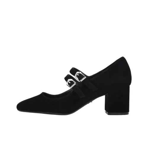 Kurt Geiger London HARPER Грубый каблук Туфли Мэри Джейн 7 см Женские Черные