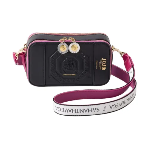 SAMANTHA THAVASA JOJO'S Чудеса Приключение The Ветер OF Золотой Коллаборация Синтетическая кожа Сумка на плечо Женские Черный