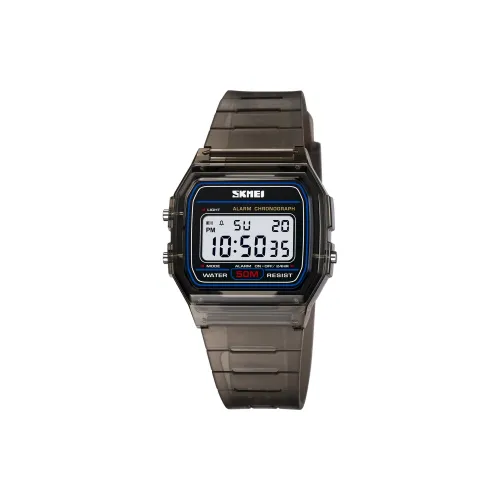 SKMEI SKM 2056BK Электронный механизм TPU ремешок Часы Мужские Белый циферблат