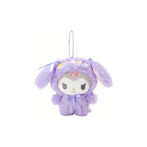 Санрио Kuromi Кроличьи ушки Стиль Куклы Плюшевая Подвеска 15 см Рекомендуемая высота