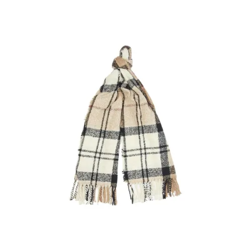 BARBOUR Вязаные шарфы Женские Коричневый