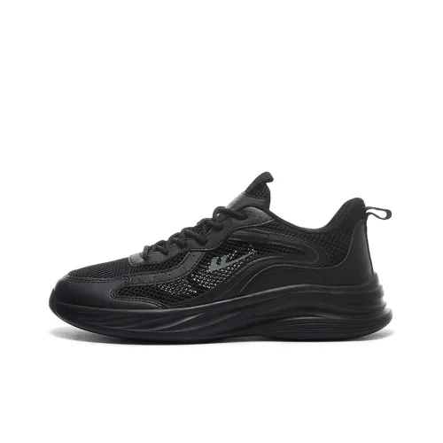 Warrior Casual Low Top Pure Black Men's