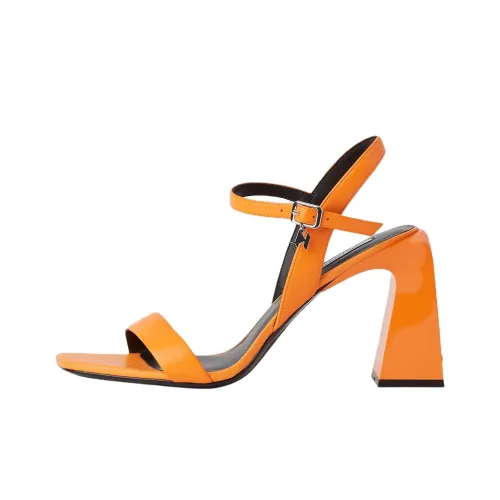 KARL LAGERFELD One Ремень Сандалии 9 см Женские Оранжевые