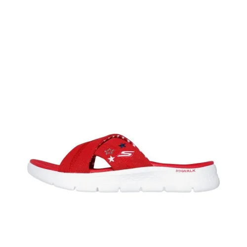 Skechers GO WALK Fle Слипоны Женские Red