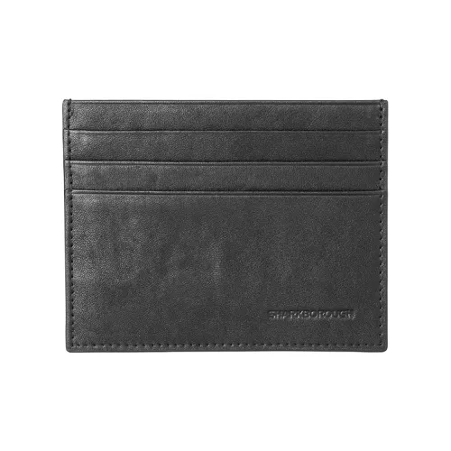 Sharkborough Коровья кожа Держатель для карт Маленький Мужской Черный