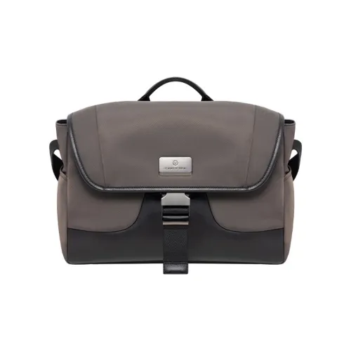 Cuneiform Микрофибра Курьерская Сумка Сумка на Одно Плечо Стандартная Унисекс Темно-Серый и Черный