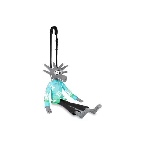 LOUIS VUITTON Хлопковая нить Ткани вязаные Овечья шкура с Коровья кожа Комбинированный Сумка через плечо Мужской Аврора Цвет