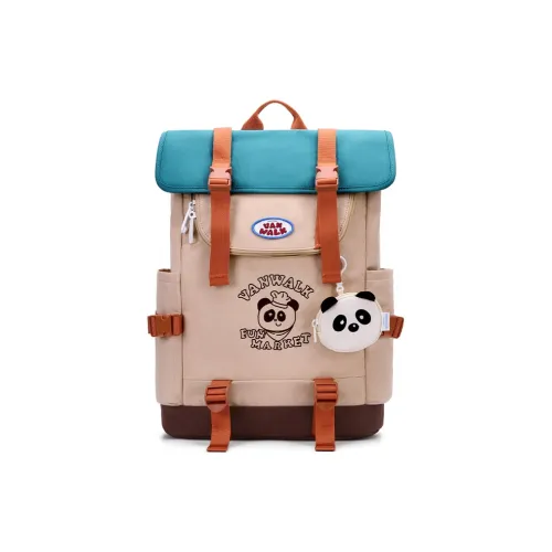 VANWALK Полиэстер Рюкзак Стандартный Женский Коричневый Желтый Белый